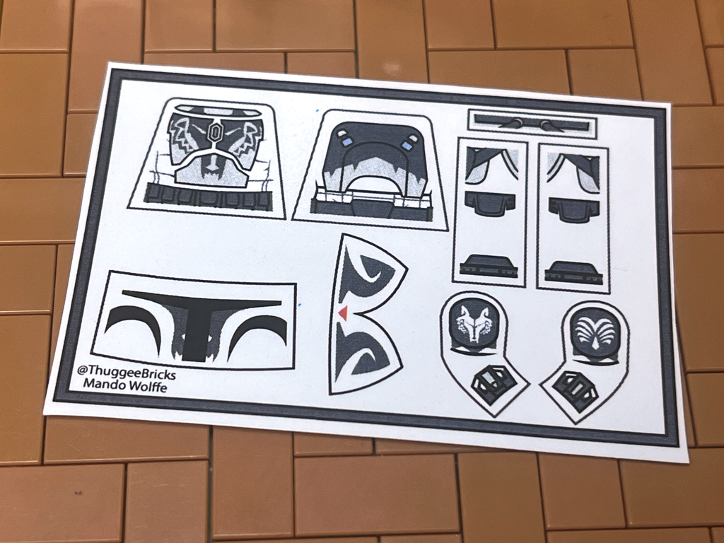 Mandalorian Wolffe Decals