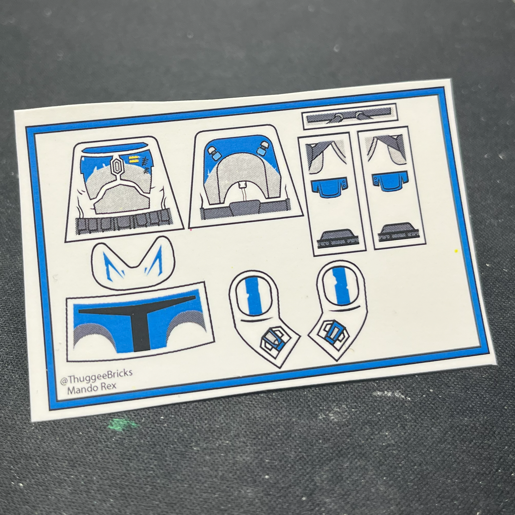 mando captain rex decal
